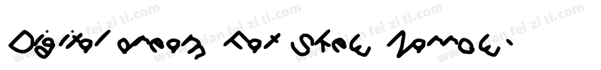 Digital dream Fat Skew Narrow字体转换
